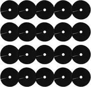 Qerutk 40pcs Tree Protectors Mat, Weed Membrane, Weed Barrier, Weed Fabric Membrane, Non-woven Fabric, Garden Membrane, Circular Black 15 cm for Weed Control, Flower Beds Soil Moisture Retention