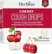 Herbion - All Natural Menthol Cough Drops Cherry - 18 Drops