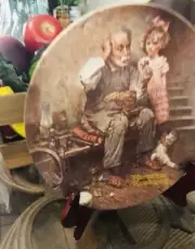 Norman Rockwell "The Cobbler" 1978 Collector Plate Knowles Vintage
