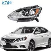 For 2016-2018-19 Nissan Sentra headlight LED Type Black Housing Clear Lens Left (for: Nissan)