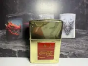 #1 Coca-Cola Solid Brass Fired Zippo Lighter – 1999 Limited Edition