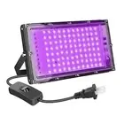 100W UV Blacklight, Black Light Fixtures 395nm-405nm UV Black Light with Swit...