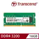 【Transcend 創見】JetRam DDR4 3200 16GB 筆記型記憶體(JM3200HSE-16G)