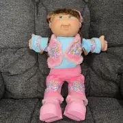 2005 17" Cabbage Patch Kids Doll Green Xavier Roberts Tag Green Eye's ️ Hippie