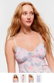BNWT PETER ALEXANDER LADIES FLOWER PRINT SLINKY NIGHTIE SIZE XL