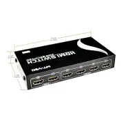 4 Port Output 4x 2 Input HDMI Splitter Switch Box 1080P Blue Ray HDTV HUB Remote