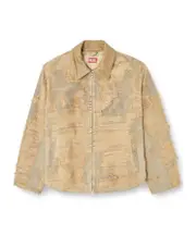 Diesel D-Ivar-Fsg Distressed Denim Jacket L,M light brown