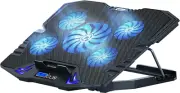 C5 Laptop Cooling Pad Gaming Notebook Cooler Laptop Fan Cooling Stand Adjustable