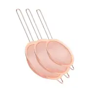 3PCS Kitchen Fine Mesh Strainer Stainless Steel Liquid Colander Sifter Sieve