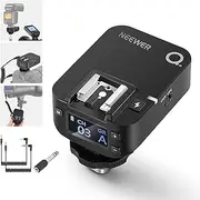 NEEWER QR 2.4G Wireless Flash Receiver for NEEWER QPRO-C, QPRO-N, QPRO-S Triggers, Single Contact with 2.5mm Sync Port, Hot Shoes, 1/4" Thread, Compatible with Godox Yongnuo NEEWER Vision4 S101 NW700