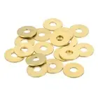 28Pcs Brass Flat Washer, M6 3/16"x1/16"x0.87mm Fenders Washers Assortment