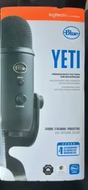 Logitech For Creators Blue Yeti USB Microphone For Gaming, Streaming, Podcast