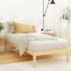 Bed Frame Single Size Wooden Base Mattress Platform Timber Pine BRUNO -S-WD