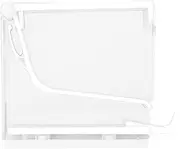 TMISHION Cotton Case, Roll Dispenser Holder Press Type Cotton Swab Storage Box(White)