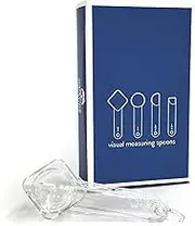 Welcome Industries Visual Measuring Spoons by | Fractions Made Clear, Dishwasher Safe, fits in Spice Jars, Easy to Read, Smart & Fun with Kids. Made in USA and Women-Owned.