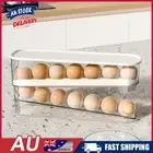 New Rolling Eggs Dispenser Organizer Large Capacity Automatic 12 Count Egg Dispe