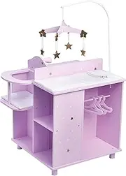 Olivia's Little World - Twinkle Stars Princess Baby Doll Changing Station with Storage