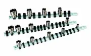 Pittsburgh 3 Piece 1/4", 3/8" And 1/2" Socket Rail Set Toolbox Holder FREE SHIP