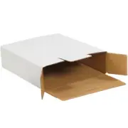 11 1/8" X 8 5/8" X 2 1/2" White Side Loading Locking Mailers (50 Per Bundle)