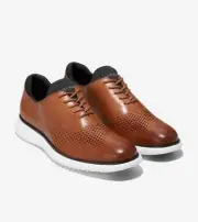 Cole Haan Men's 2.Zerogrand Laser Wingtip Oxfords C27879 British Tan Ivory New