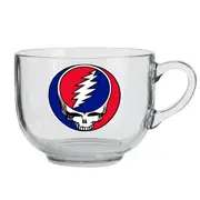 [ICUP] Grateful Dead Steal Your Face Glass Soup Mug