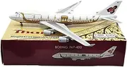 Pre-Built Model Aircraft 1:400 17CM Scale Display Airplane for Thai Airways B747-400 HS-TGO Miniature Lifelike Model Aircraft Replica Miniature Airplane Model
