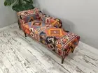 Upholstered chaise lounge, Living room sofa, Aztec chair, Lounging chair,