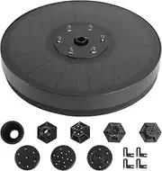 Outanaya 1 Set Solar Water Fountain with LED Light Floating Garden Decoration Outdoor Pool Fountain Automatic Solar Panel Pump for Bird Baths Fish Tanks and