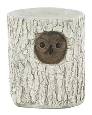Peyton Lane Owl Tree Trunk Garden Stool