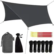 Rain Fly Tarp | Waterproof Tent Camping Shelter Canopy | Lightweight Easy Setup