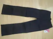 Izod Girls Approved Schoolwear Knit Waist, Skinny Navy Pull On Bootcut Pants