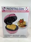 Pink Heart Shaped Waffle Maker NIB Nostalgia “My Mini” Romantic Valentines Day