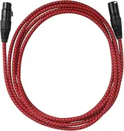 JOINPAYA 3 XLR to XLR Microphone Cable Pin for Guitar and Bass Noise Reduction Audio Line Stylish Design for Speakers and Music Performances