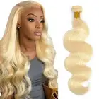 Bundles Human Hair 26 28 30 Inch Body Wave Blonde 613 Human Hair Bundles 12A ...