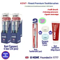 在飛比找蝦皮購物優惠-KENTCompact Toothbrush 24支 免費牙