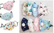 Face Mask Children Cotton Kids Reusable Washable With Valve and Filter Mask New
