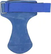 WESIEVYA Anti-Slip Wristband Palm Pads for Gym Barbell-Lifting Gloves Pull-up Gloves Non-Slip Palm Protectors Grip Palm Pads Weightlifting Palm Protectors Sports Gloves Grip Wrist Straps Sky-Blue