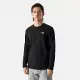 The North Face M FOUNDATION L/S TEE - AP 男長袖上衣-黑-NF0A7QVDJK3 S 黑色