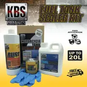 KBS Motorcycle Fuel Tank Sealer Repair Kit Coating Stop Rust Corrosion 20L