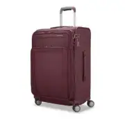 Samsonite T1125 Merlot Polyester Lineate Dlx Med 25" Expandable Spinner Suitcase