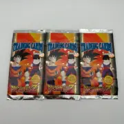 3x Vintage Dragon Ball Z Trading Cards Series 2 NEW Blister Pack Unopened 90s