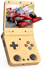 Miyoo Flip V2 Retro Handheld Gaming Console with Metal Hinge, 3.5'' 640*480 IPS Screen Linux System Portable Video Game Emulator Hand Held Console with HDMI & WiFi