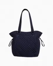 New Vera Bradley Sacoche Glenna Satchel Bag in cotton Navy