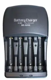 Battery Charger for 4 x AA AAA Rechargeable Batteries 240V Wall Plug FAST Charge