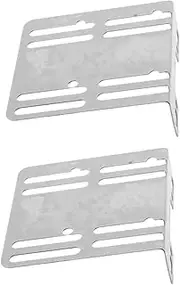 Gadpiparty 2pcs Navigation Audio Bracket Double Din Car Stereo Cage Double Din Dash Installation Kit Headboard Bracket Garage Door Spring Anchor Garage Door Springs Car Fascia Silver Iron