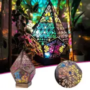 Bohemian Floor Projector with Colorful 3D Projections for a Trendy and Vintage Ambiance