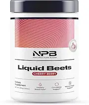 Nature's Pure Blend - Liquid Beets (8,000 MG Organic Beets), Support Blood Pressure, Blood Circulation, Heart Health - Energy - Nitric Oxide Supplement, L-Arginine - Cherry Berry Flavor (30 Servings)