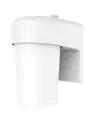 HALO FE 1-Light White LED Outdoor Lantern Sconce with Dusk to Dawn