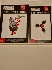 NEW Echo Park Christmas Salutations Christmas Branchies Die/Holly & Berries Die