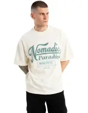 [Nomadic Paradise] Swoop Loopback Street Tee in Tofu